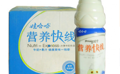 娃哈哈 營養快線香草味 果汁牛奶1.5kg*6瓶/箱