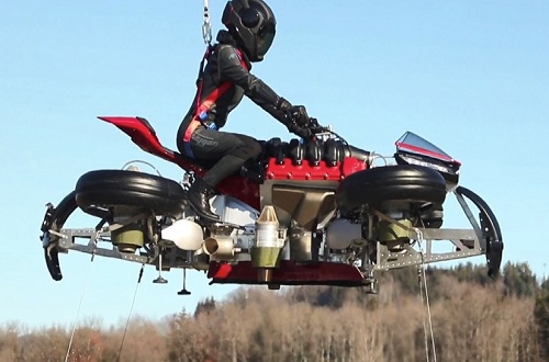 俄羅斯研發出飛行摩托車，世界著名摩托車品牌
